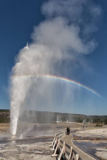 Upper Geyser Basin at the Great American Eclipse