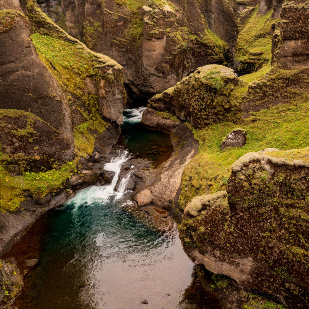 Step in the Fjaðrárgljúfur Canyon (0370)